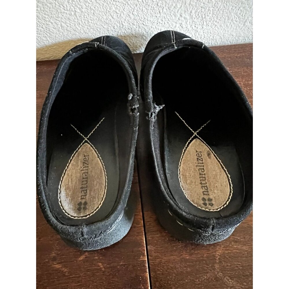 Naturalizer Kaira Clog Mule Shoes Womens 8M Black Suede Comfort Slip On Solid - Picture 7 of 11